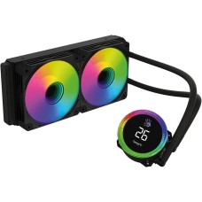BLOODY Система водяного охлаждения BD-LC240ARGB2, LCD, 4-pin, ARGB, черный, 120мм, Ret [bd-lc240argb2-bk]