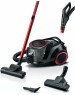 BOSCH Пылесос BGS41POW1, 700Вт, черный/красный