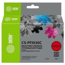 Картридж CACTUS Картридж CS-PFI030C, PFI-030C, голубой пигментный / CS-PFI030C
