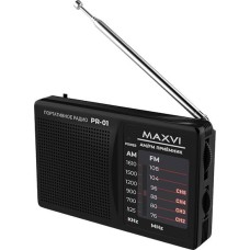 MAXVI Радио FM-приемник PR-01 black