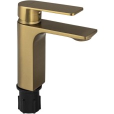 FABIA - Смеситель для раковины, шаровый, литой корпус, цвет МАТОВОЕ ЗОЛОТО. 9838