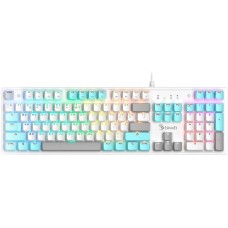 A4TECH Клавиатура S510N механическая белый USB for gamer LED (S510N (ICY WHITE )) кабель 1.8м