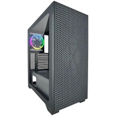 Корпус для ПК AZZA Корпус Hive черный без БП ATX 8x120mm 5x140mm 2xUSB2.0 1xUSB3.0 audio bott PSU