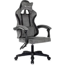 KNIGHT Кресло игровое Wolf серый/черный крестов. пластик