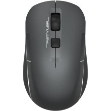 A4TECH Мышь Fstyler FB26CS Air2 серый/черный оптическая 2000dpi silent беспров. BT/Radio USB для ноутбука 4but (FB26CS AIR2 SMOKY GREY)