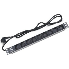 CABEUS Блок распределения питания PDU-9P-2EU гор.размещ. 9xSchuko 16A Schuko 2м