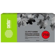 CACTUS Картридж струйный CS-PFI710MBK PFI-710 MBK черный матовый (700мл) для Canon imagePROGRAF TX-2000/TX-3000/TX-4000 с чипом
