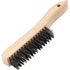 СИБРТЕХ Щетка зачистная пятирядная, закаленная прямая проволока с деревянной ручкой 74805