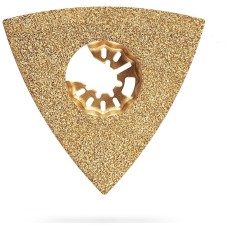 ЗУБР CARBIDE ВК8 Р60, 80 мм полотно треугольное зачистное с твердосплавной крошкой: клей, краска, раствор, кирпич, пенобетон, StarQuick (15583-P60)