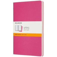 MOLESKINE Блокнот CAHIER JOURNAL CH016D17 Large 130х210мм обложка картон 80стр. линейка розовый неон (3шт)