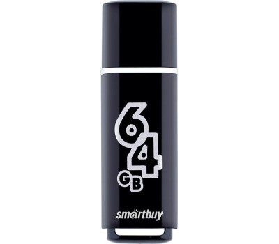 USB флеш SMARTBUY (SB64GBGS-K) 64GB GLOSSY SERIES BLACK