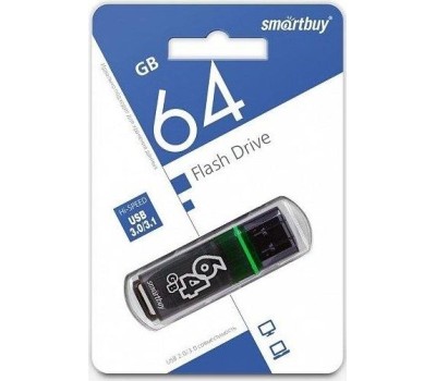 USB флеш SMARTBUY (SB64GBGS-K) 64GB GLOSSY SERIES BLACK