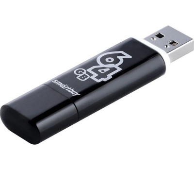 USB флеш SMARTBUY (SB64GBGS-K) 64GB GLOSSY SERIES BLACK