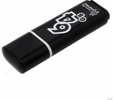 USB флеш SMARTBUY (SB64GBGS-K) 64GB GLOSSY SERIES BLACK