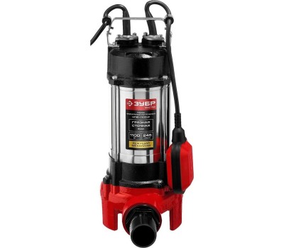 Насос ЗУБР НПФ-1100-Р Насос фекальный погружной для загрязненной воды