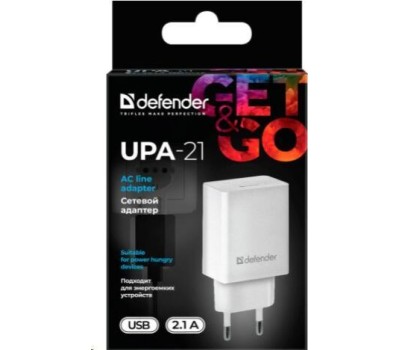 Универсальные адаптеры питания DEFENDER (83571) UPA-21 белый