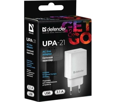 Универсальные адаптеры питания DEFENDER (83571) UPA-21 белый