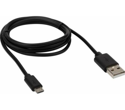 Дата-кабель REXANT (18-4268-20) USB кабель microUSB длинный штекер 1 м черный