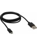 Дата-кабель REXANT (18-4268-20) USB кабель microUSB длинный штекер 1 м черный