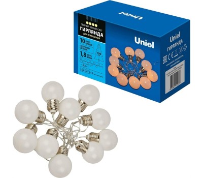 Гирлянда UNIEL (UL-00008421) ULD-S1800-010/STB/3AA WARM WHITE IP20 BULBS