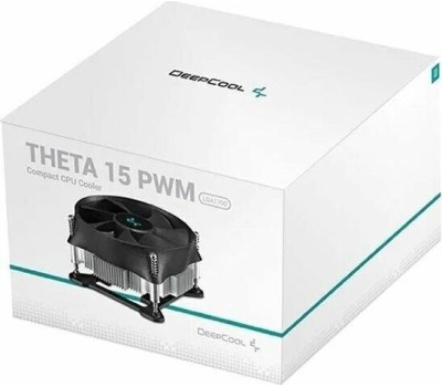 DEEPCOOL Кулер THETA 15 PWM 1700 LGA1700 низкопрофильный 52mm (64шт/кор, TDP 65W, PWM, Fan 100mm, на винтах) Color BOX