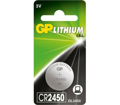 Литиевая дисковая батарейка GP (10607) CR2450-2C1 (CR2450)
