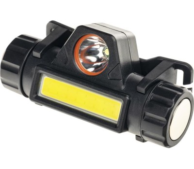 Фонарь налобный RITTER 56206 5 LED COB 5Вт+3Вт/1200мАч/210Лм/IP44 черный