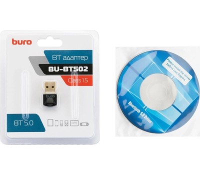 BURO USB BU-BT502 BT5.0+EDR class 1.5 20м черный