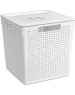 Корзина для хранения VIOLET Лофт 23л с крышкой белая 6923106