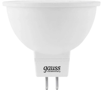 GAUSS 13517 Светодиодная лампа LED Elementary MR16 GU5.3 7W 530lm 3000K 1/10/100 0
