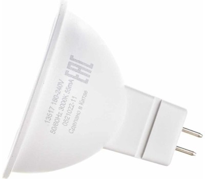 GAUSS 13517 Светодиодная лампа LED Elementary MR16 GU5.3 7W 530lm 3000K 1/10/100 0