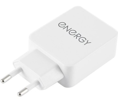 ENERGY Сетевое зарядное устройство ET-32, 2,1А, цвет - белый (104290)