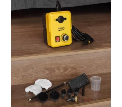 Пароочиститель TIMBERK T-STCF71 2000 Вт, 15 сек нагрев, 1.6 Л, до 30 мин, 5 Бар (желтый)