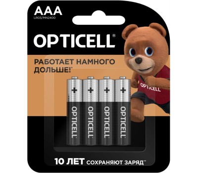 OPTICELL Батарея Basic LR03 AAA (4шт) блистер
