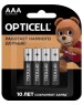 OPTICELL Батарея Basic LR03 AAA (4шт) блистер