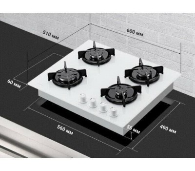 Варочная панель газовая SIMFER H60N40W570