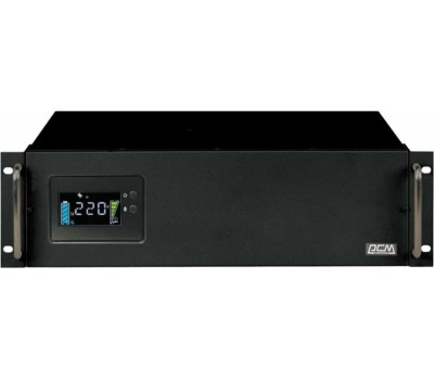 PowerCom King Pro RM KIN-3000AP LCD (3U) ИБП {Line-Interactive, 3000VA/2400W, Rack, 6х С13, Serial+USB, SmartSlot, RS-232} (1152615)