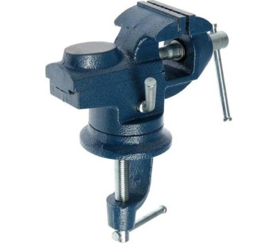 Тиски СИБРТЕХ Тиски слесарные, настольные, поворотные, ширина рабочих губок 50 мм, наковальня 18668