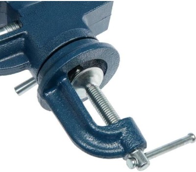 Тиски СИБРТЕХ Тиски слесарные, настольные, поворотные, ширина рабочих губок 50 мм, наковальня 18668