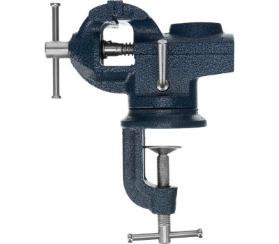 Тиски СИБРТЕХ Тиски слесарные, настольные, поворотные, ширина рабочих губок 50 мм, наковальня 18668