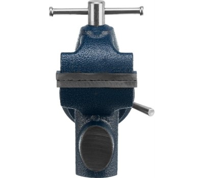 Тиски СИБРТЕХ Тиски слесарные, настольные, поворотные, ширина рабочих губок 50 мм, наковальня 18668