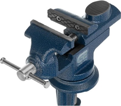 Тиски СИБРТЕХ Тиски слесарные, настольные, поворотные, ширина рабочих губок 50 мм, наковальня 18668