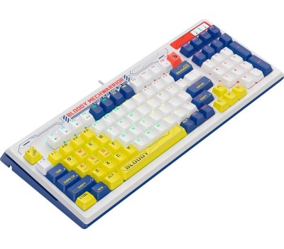 Клавиатура A4TECH Клавиатура Bloody B950, проводная, USB, механическая, синий