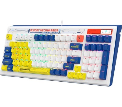 Клавиатура A4TECH Клавиатура Bloody B950, проводная, USB, механическая, синий