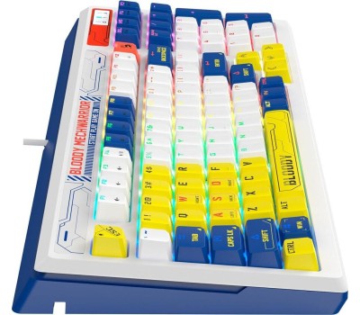 Клавиатура A4TECH Клавиатура Bloody B950, проводная, USB, механическая, синий