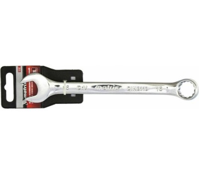 Комбинированный ключ MATRIX Ключ комбинированный, 18 мм, CrV, полированный хром 15162