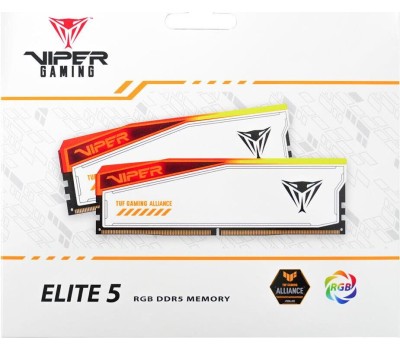 Оперативная память PATRIOT Оперативная память Viper Elite 5 Tuf Gaming PVER532G60C36KT DDR5 - 2x 16ГБ 6000МГц, DIMM, Ret