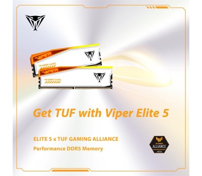 Оперативная память PATRIOT Оперативная память Viper Elite 5 Tuf Gaming PVER532G60C36KT DDR5 - 2x 16ГБ 6000МГц, DIMM, Ret