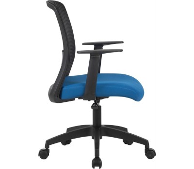 Кресло компьютерное CACTUS Кресло CS-MC333-BKBL, сетка/ткань, до 100кг, фиксированные подлокотники, темно-синий