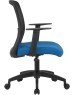 Кресло компьютерное CACTUS Кресло CS-MC333-BKBL, сетка/ткань, до 100кг, фиксированные подлокотники, темно-синий